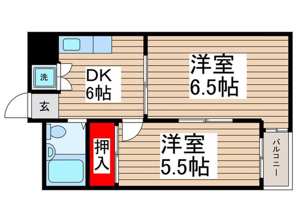 光井グランドハイツの物件間取画像